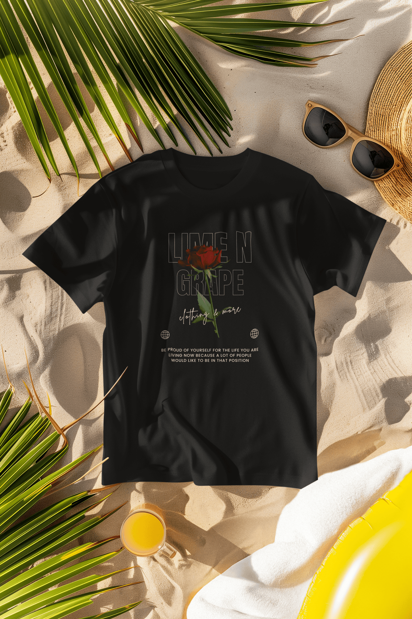 Roses R Red Oversized Round Neck T-Shirt